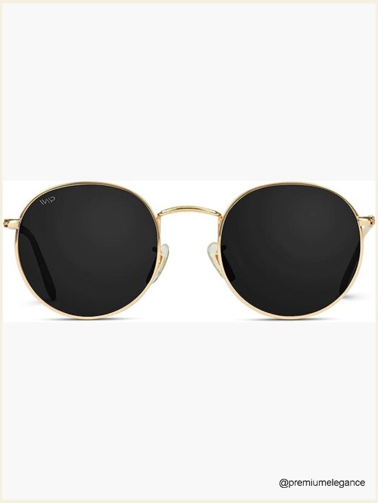Reflective Lens Round Trendy Sunglasses - UV Protection main image 7